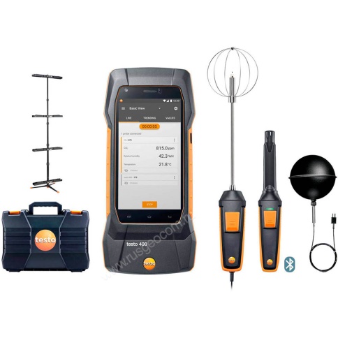 Testo 400 для оценки качества воздуха и уровня комфорта в помещении со стойкой фото 1