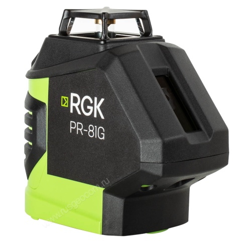 RGK PR-81G + штатив, кронштейн - лазерный уровень с зеленым лучом фото 3