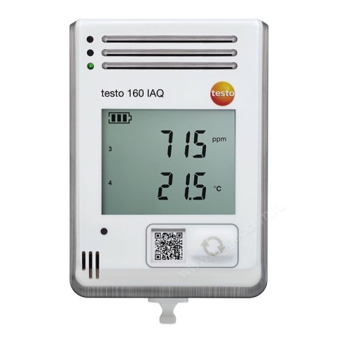 Testo 160 IAQ - WiFi-логгер данных с встроенными сенсорами температуры, влажности, CO2 и атмосферного давления фото 3