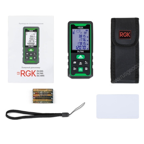 RGK DL70G - лазерный дальномер с зеленым лучом фото 3