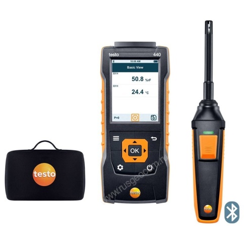 Testo 440. Комплект с Bluetooth зондом влажности и температуры и кейсом фото 1