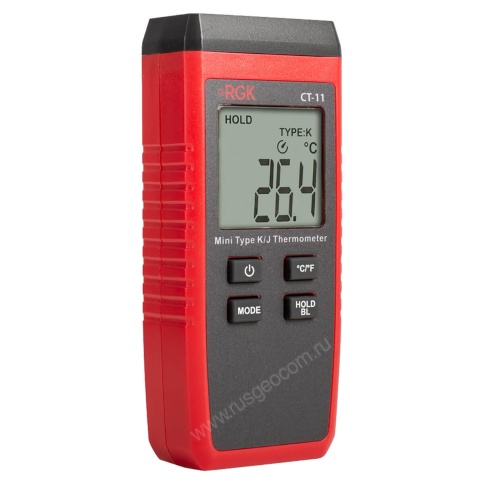 Контактный термометр RGK CT-11 с погружным зондом температуры фото 3