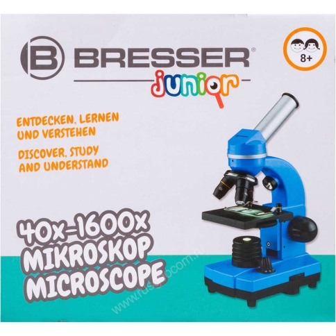 Bresser Junior Biolux SEL 40–1600x, зеленый - школьный микроскоп фото 16