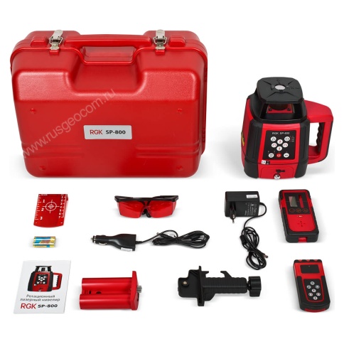 RGK SP-800 - ротационный нивелир на 400м фото 8