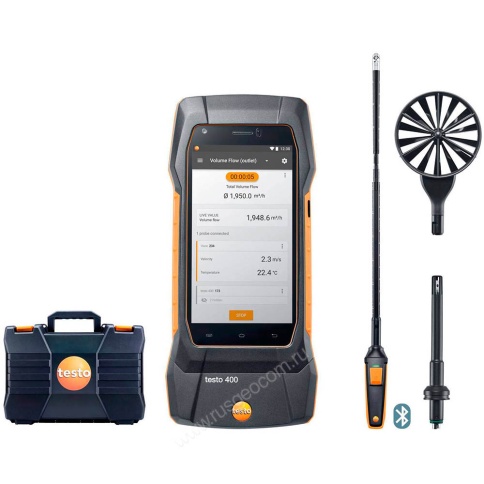 Testo 400 для вентиляции с зондом-крыльчаткой 16 мм фото 1