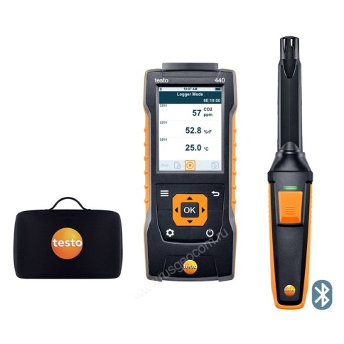 Testo 440. Комплект с Bluetooth зондом СО2 и кейсом фото 1