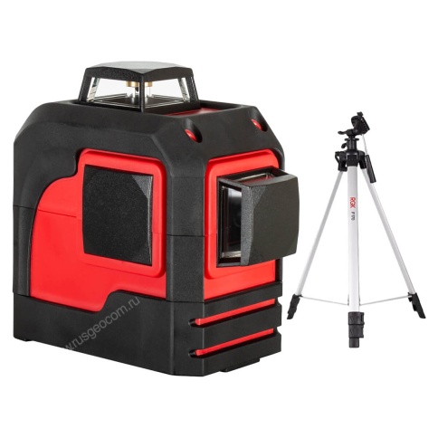 RGK PR-2M + штатив - лазерный уровень с красным лучом фото 1