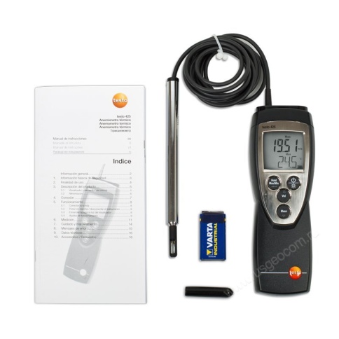 Testo 425 - анемометр с зондом с обогреваемой струной фото 3