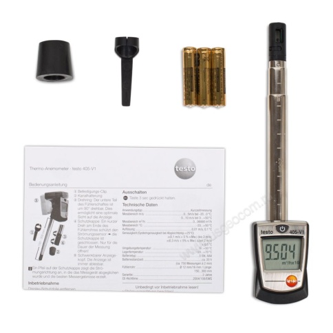 Testo 405 - анемометр с телескопическим зондом фото 3