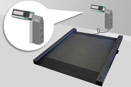 4D-LM-10/10-2000-RL с печатью этикеток (накатные) - Промышленные электронные платформенные весы с 4 датчиками фото 1