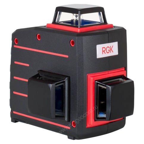RGK PR-3A + штанга-упор - лазерный уровень 3d с красным лучом фото 2
