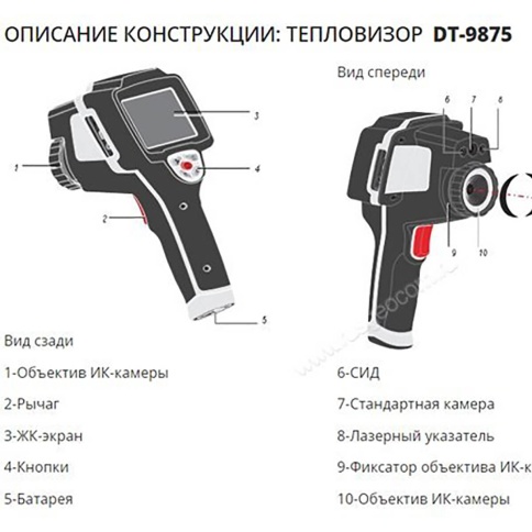 CEM DT-9875 тепловизор фото 2