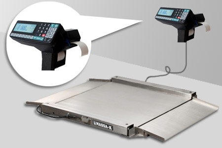 4D-LA.S-10/10-1500-RP (нерж) с печатью этикеток - Платформенные весы | платформенные весы из нержавейки фото 1